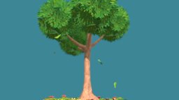 Mimic Breath VR tree, mimic, flowers, vr, nature, cozy, breath, relaxing, animated_leaves, falling_leaves, petails, fantasy_tree, animated_tree, hand_animated_leaves, 3d, lowpoly, animation, animated, fantasy, leaves, rigged, artsbykev