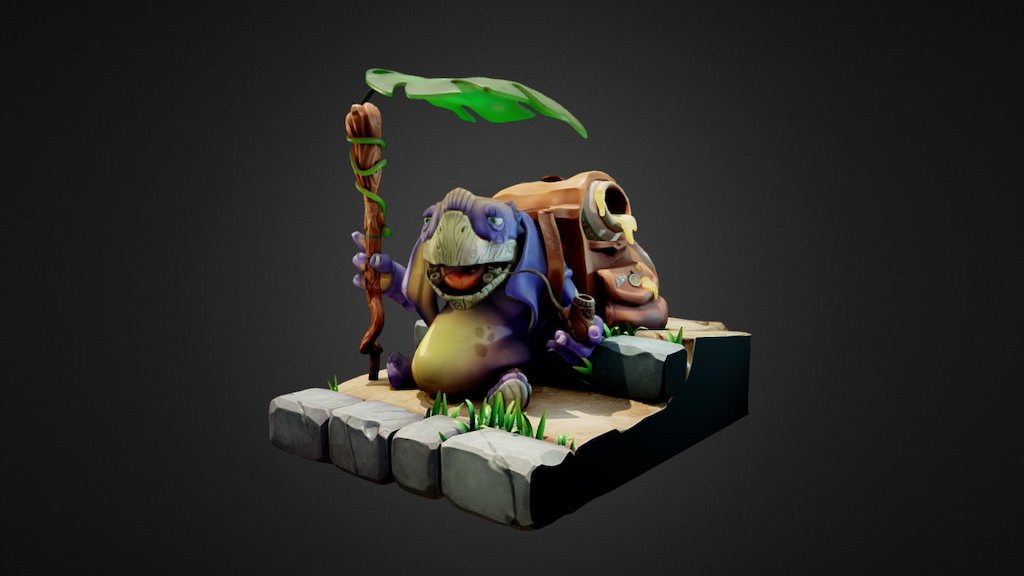 Finally done ! I hope you guys will like it =) 
Yup the topology sucks but it's wasn't really the point in this sculpt ^^'
There is some SSS ( leaf and honey ) First try for me ! 

C &amp; C are welcome like always !
Artstation Post -&gt; https://www.artstation.com/artwork/RowJE - Uncle Pachi needs a break kids ! - 3D model by Maxime_Chevrier 3d model