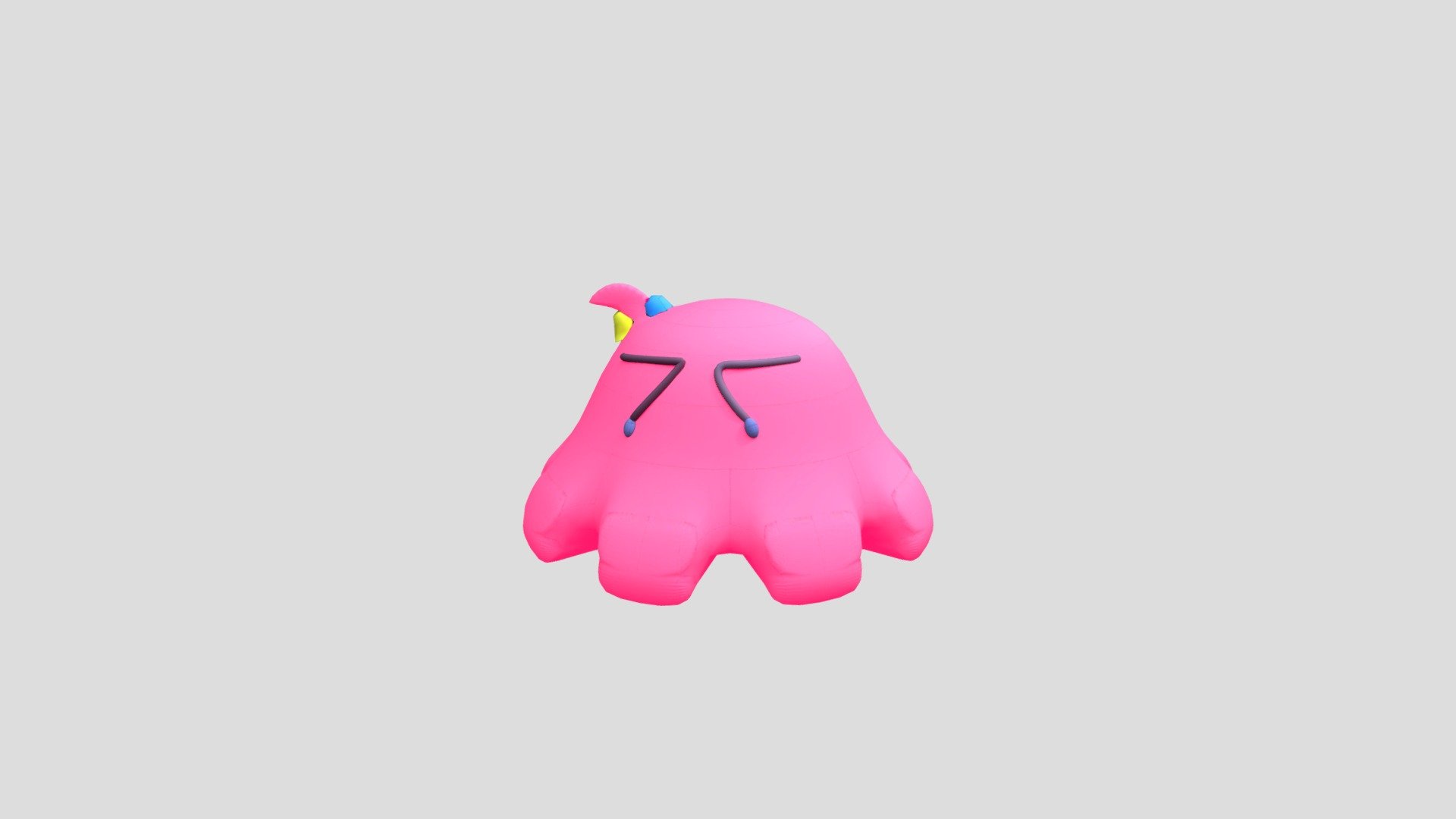 This is A Slime Bocchi From Bocchi The Rock - Slime Bocchi - Download Free 3D model by YamIyamAyam 3d model