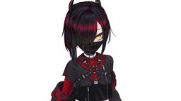 XEBY punk, vrchat, punkgirl, vrchat_avatar, character, girl