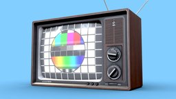 80s TV tv, prop, retro, television, 80s, game-ready, game-prop, noai