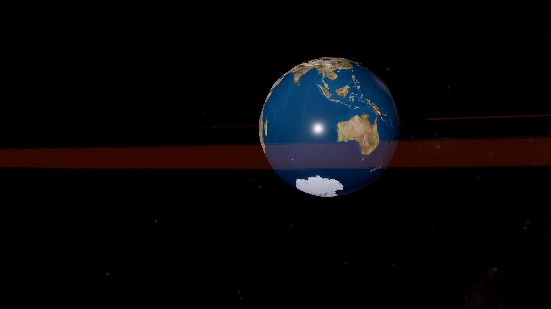 Distance Earth &gt; Moon / 4 - Eccentricity (moon orbit) x10 - Earth & Moon - Eclipse - 3D model by seeco 3d model