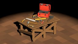 Voxel Tools saw, tools, wrench, pliers, hummer, screwdriver, sandbox, toolbox, scalpel, spiritlevel, tapemeasure, voxel, magicavoxel