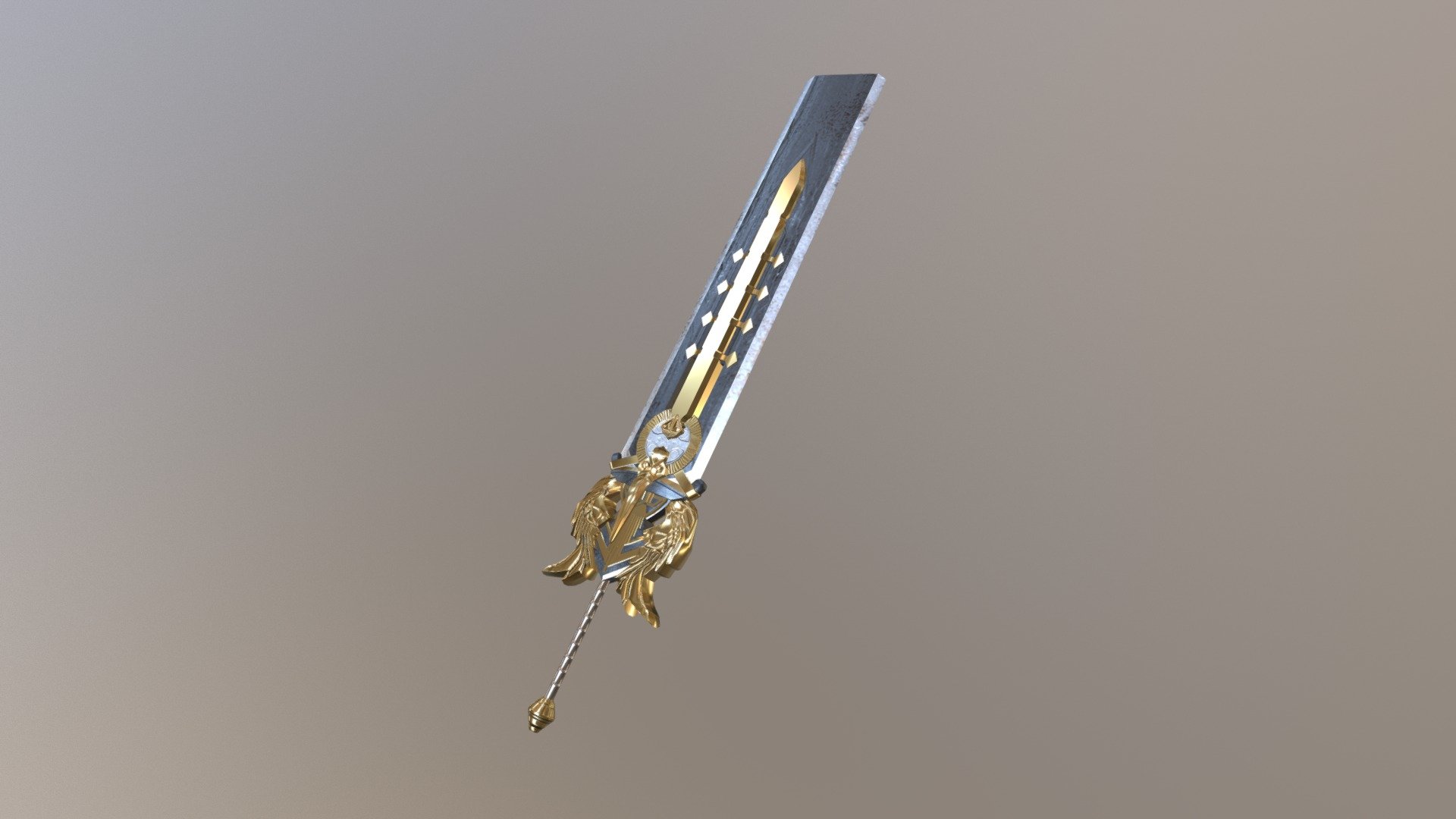 I will be honest this sword was tough lol but it was great experience. Learned alot from xnormals and baking normal maps using high and low ploy mesh.

Artstation - https://www.artstation.com/foxial Don't forget to find me on artstaion and Follow/Like! Enjoy - Gladiolus Amicitia Heavy Sword - 3D model by Foxial (@DragonDojimaLegendFoxial) 3d model