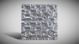 Bas-relief "Rippled Wave Wall" 3d file for CNC