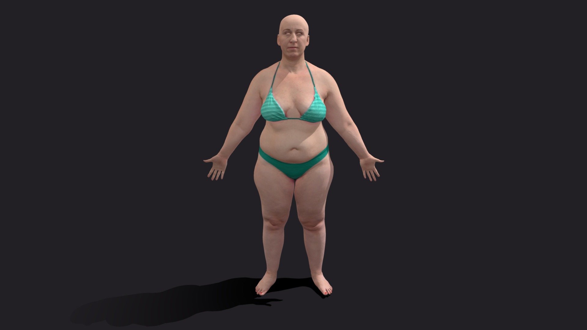 More info: www.saanatomy.com - White Fat Female - 3D model by Adrian Ngwenya (@saart188) 3d model