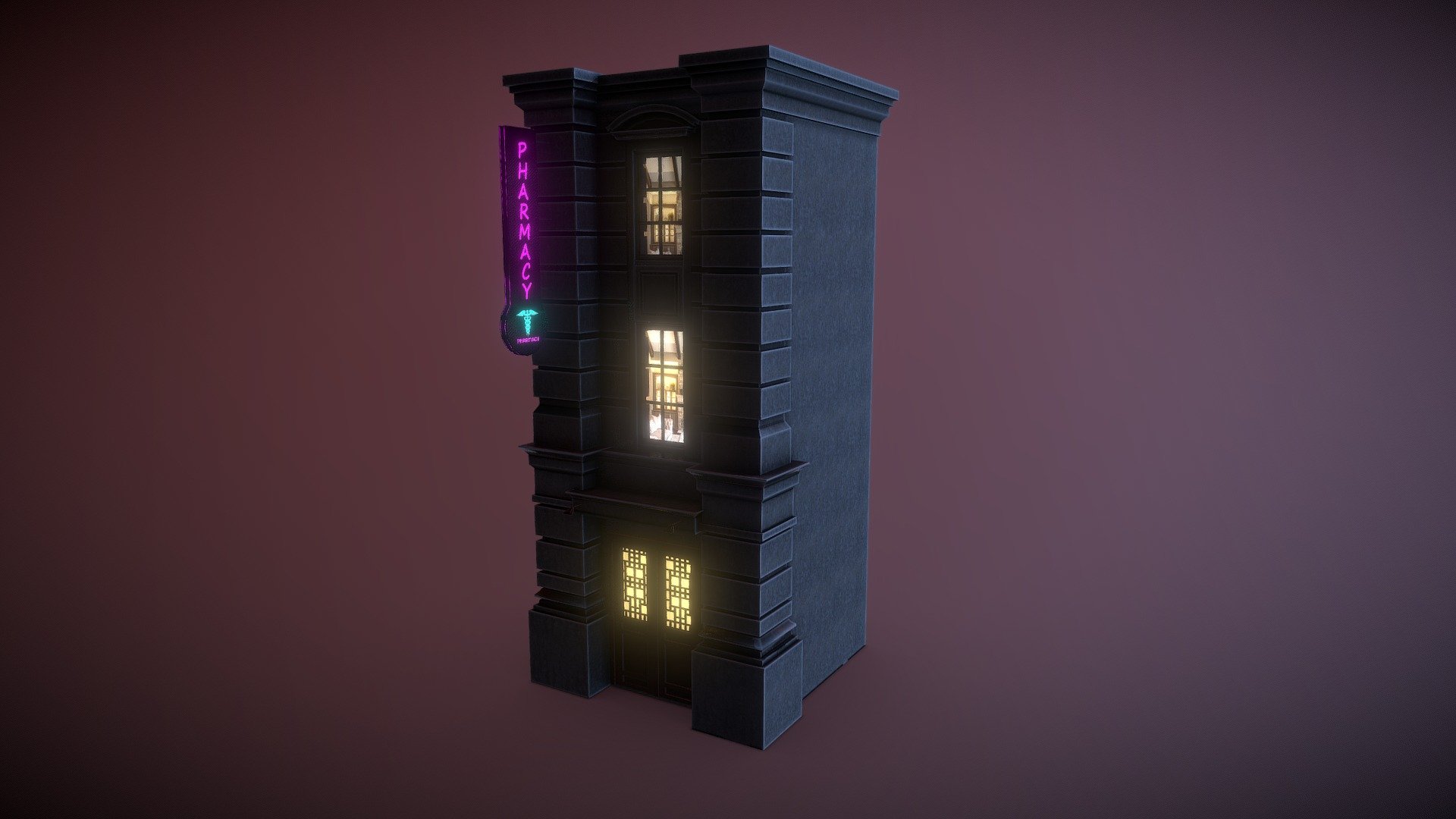 Game-ready building model made from 6 meshes and 14 materials.

The following meshes are included: building, door, neon sign and a street light.

The constructive elements (meshes) can be replaced according to your designs.
 
Included Albedo, Normal, Mask and Emissive maps.



Technical details:

Number of materials:14 

Number of textures:15 

Number of meshes: 6 

Number of prefabs: 1 

Texture size: 2048 * 2048 px, 1024 * 1024 px, 512 * 512 px
 - Urban City Building - Buy Royalty Free 3D model by Dexsoft Games (@dexsoft-games) 3d model