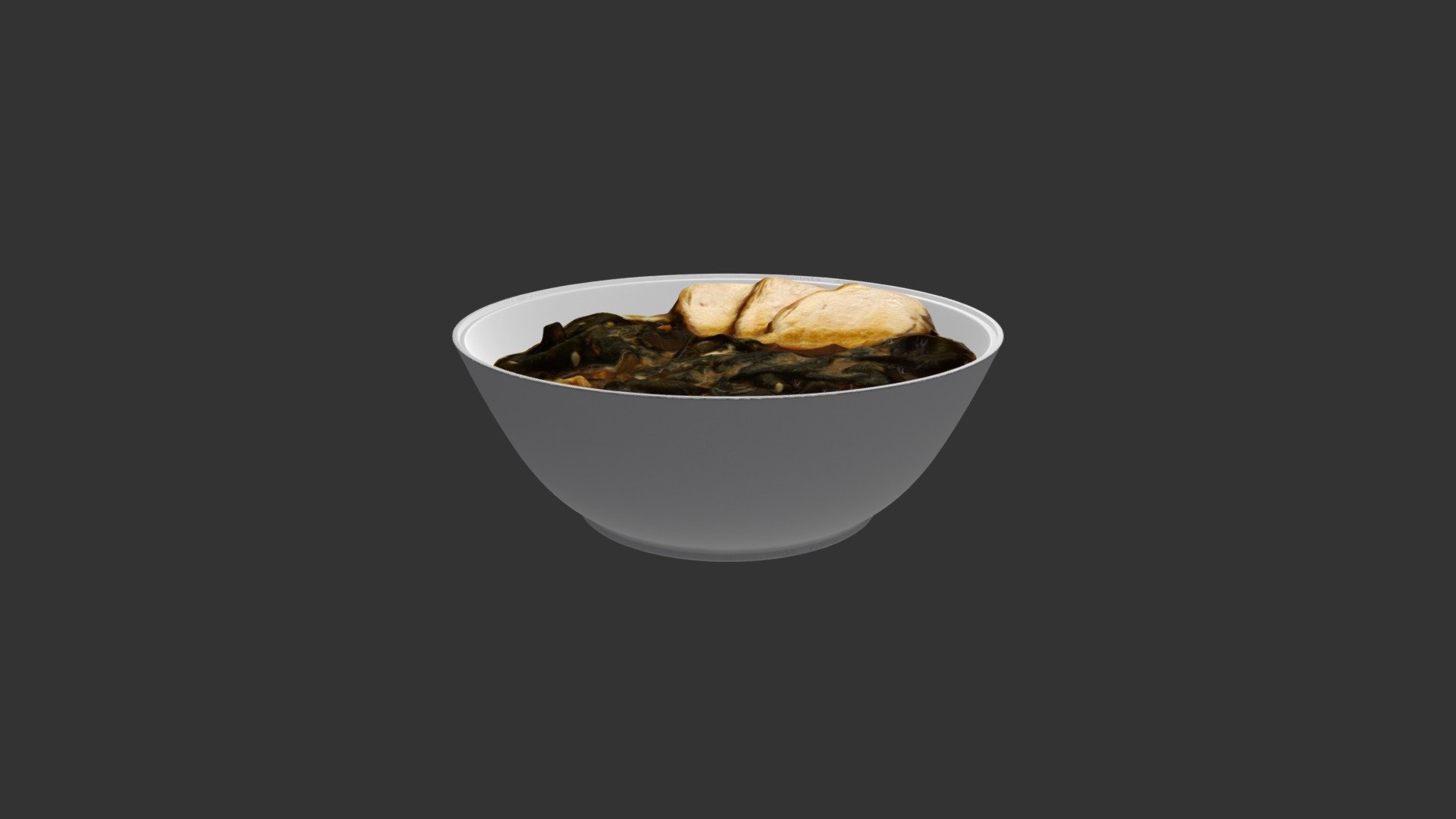 Miso Soup With Chicken - 3D model by alex.alexandrov.a 3d model