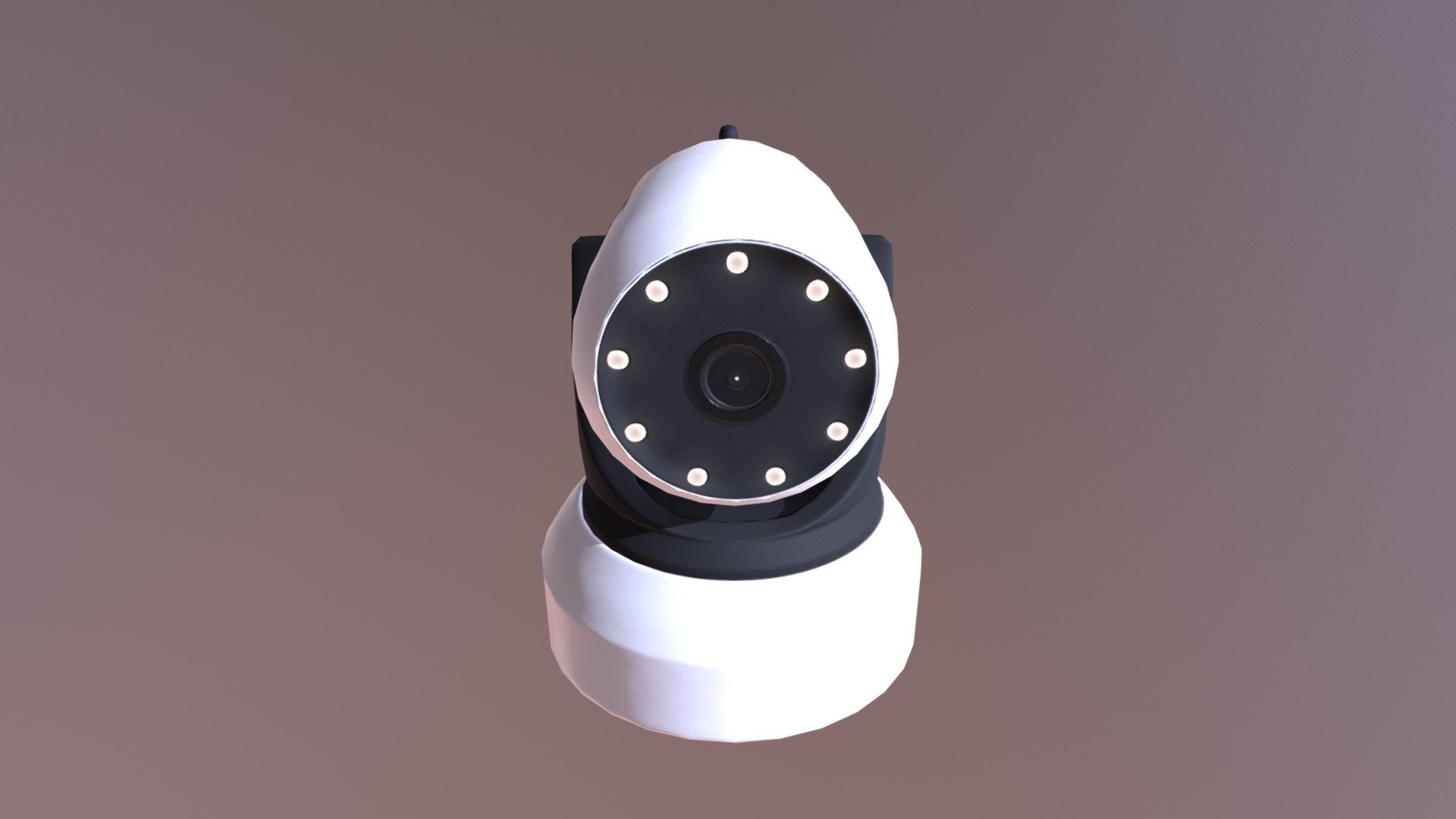 Low-poly IP PTZ camera for ‘untiy’ engine. Modelled in ‘Cinema4d’, texture maps created with ‘Quixel suite’ 3d model