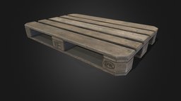 Europalet rust, warehouse, euro, nails, forklift, cargo, package, aged, palet, substancepainter, wood, industrial