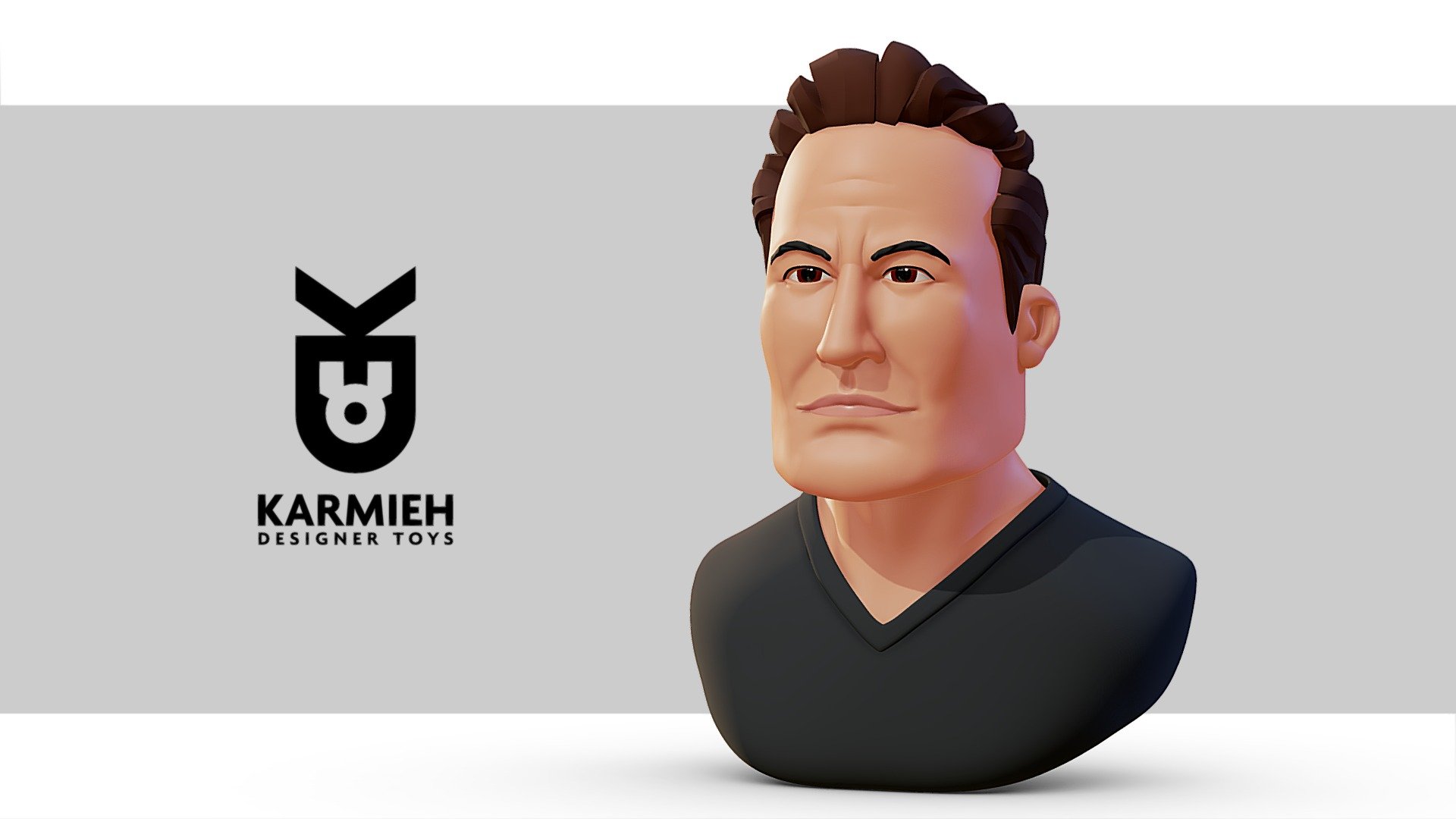 A new bust sculpt, took way longer than a morning warmup sculpt. I struggled to keep the sculpt cartoony yet capturing his likeness. 
As always sculpted in ZBrush 
I also recorded a tutorial on this piece, so I should have it out pretty soon as-well.
https://oasim.com/ - Elon Musk - 3D model by Oasim Karmieh (@pixelbudah) 3d model