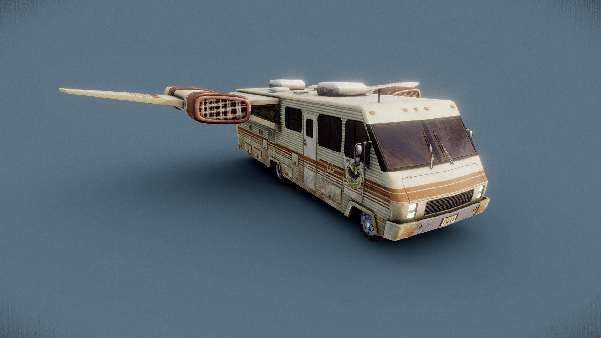 I watched Spaceballs recently and I had this old RV model I was making for Breaking Bad scene, soo&hellip; Here is a modified RV from Spaceballs :). This was made to be used in game engines or VR/AR






 - Spaceballs RV - Download Free 3D model by Warkarma 3d model