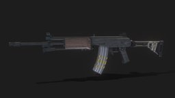 IMI Galil weapon israel, imi, galil, weapon, game, weapons, military, gameasset, 3dmodel, gameready