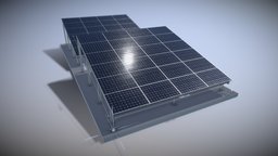 Solarmodule Version [6] 7m x 7m green, power, solar, energy, module, 3dhaupt, solarmodule