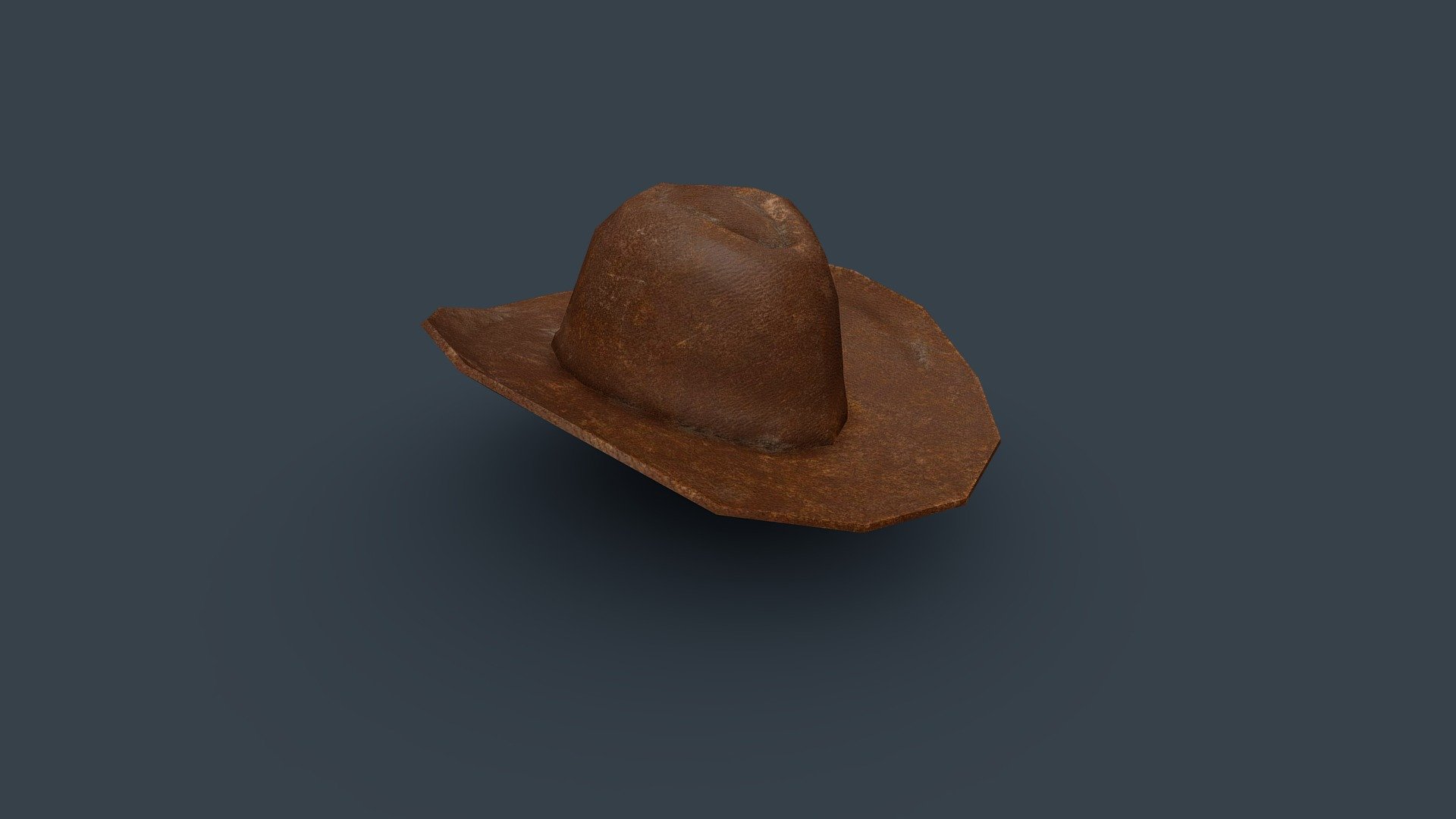 Very Low Poly Cowboy Hat - Download Free 3D model by sucholudek 3d model
