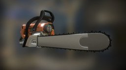 Animated Chainsaw | Low-Poly Version chainsaw, shape-keys, chain-saw, 3dhaupt, blender, blender3d, animation, animated, noai