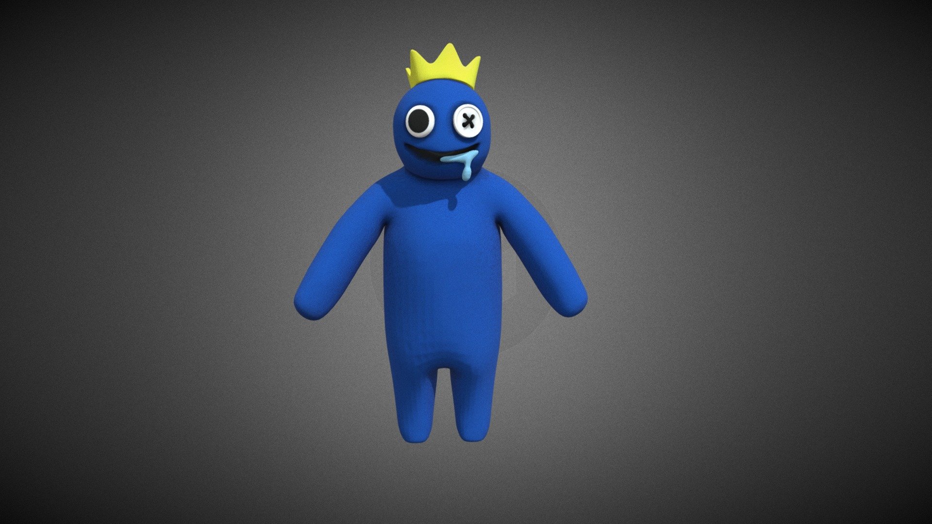 this model is from rainbow friends roblox game - Blue from rainbow friends (rigged) - Download Free 3D model by yes (@pacmna) 3d model