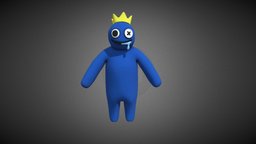 Blue from rainbow friends (rigged) puzzle, roblox, game, gameasset, rainbowfriends