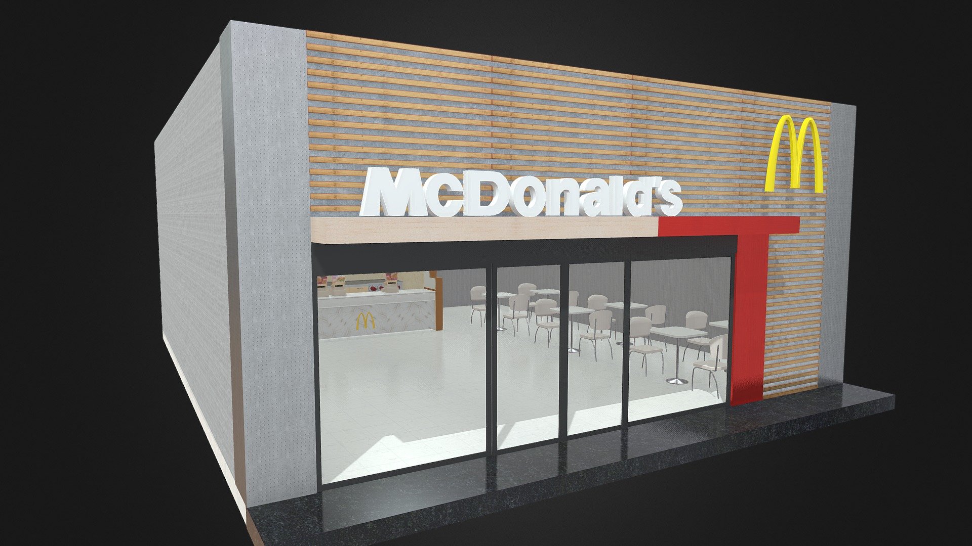 McDonalds Environment V02 - 3D model by cmsmg 3d model