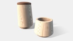 Bath wooden accessories bathroom, wooden, accessories, furniture, low-poly, 3dsmax, 3dsmaxpublisher, container