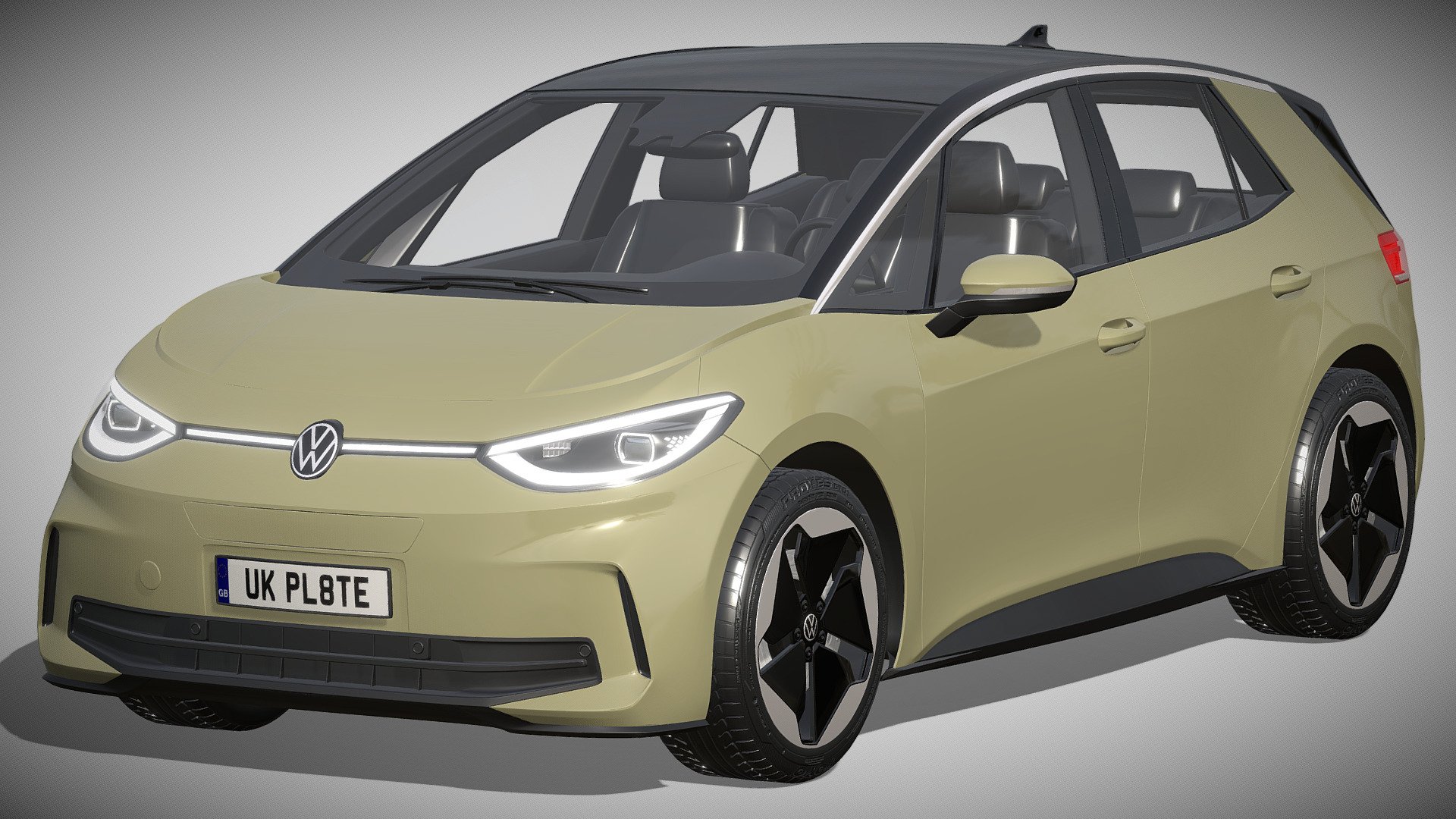 Volkswagen ID3 2024

https://www.volkswagen.de/de/modelle/der-neue-id3.html

Clean geometry Light weight model, yet completely detailed for HI-Res renders. Use for movies, Advertisements or games

Corona render and materials

All textures include in *.rar files

Lighting setup is not included in the file! - Volkswagen ID3 2024 - Buy Royalty Free 3D model by zifir3d 3d model