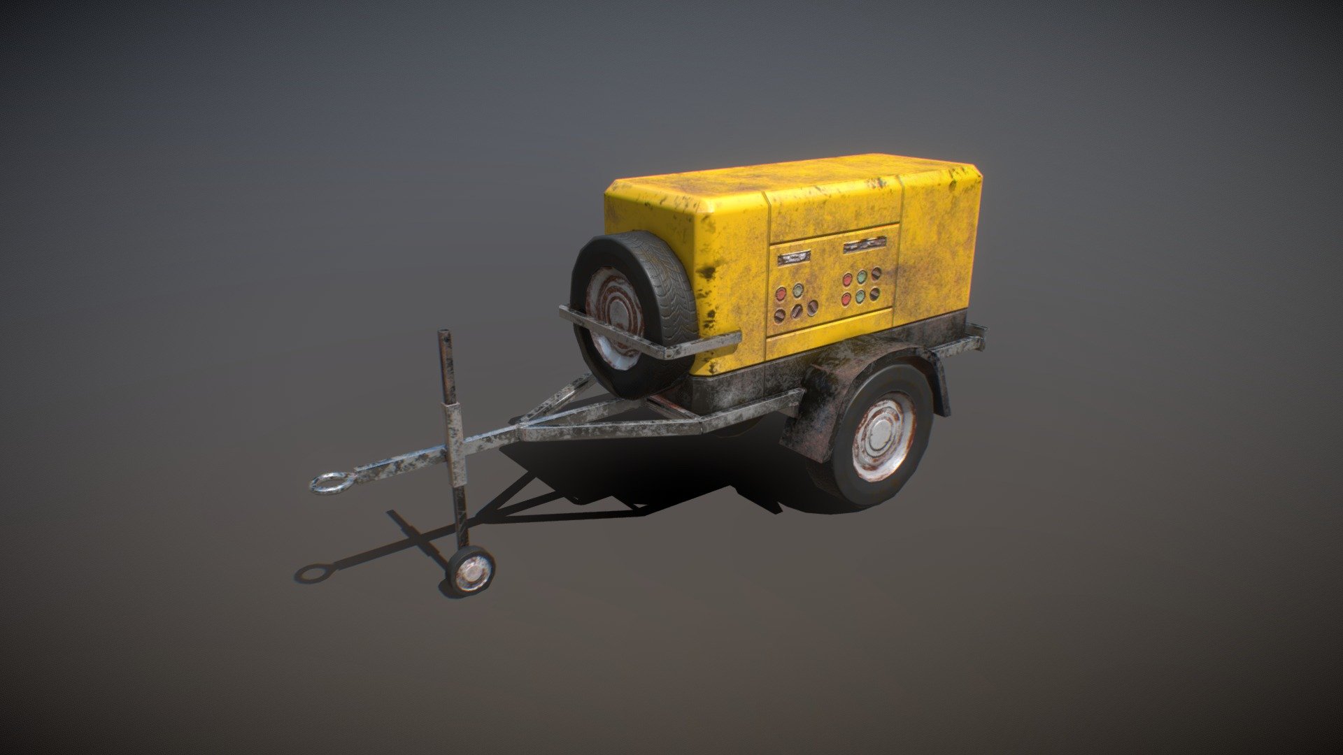 I made this model using blender and substance painter 3d - Generator Trailer - Download Free 3D model by Batuhan13 3d model