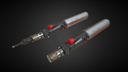 Soldering Torch tools, tool, game-ready, ue4, pbr