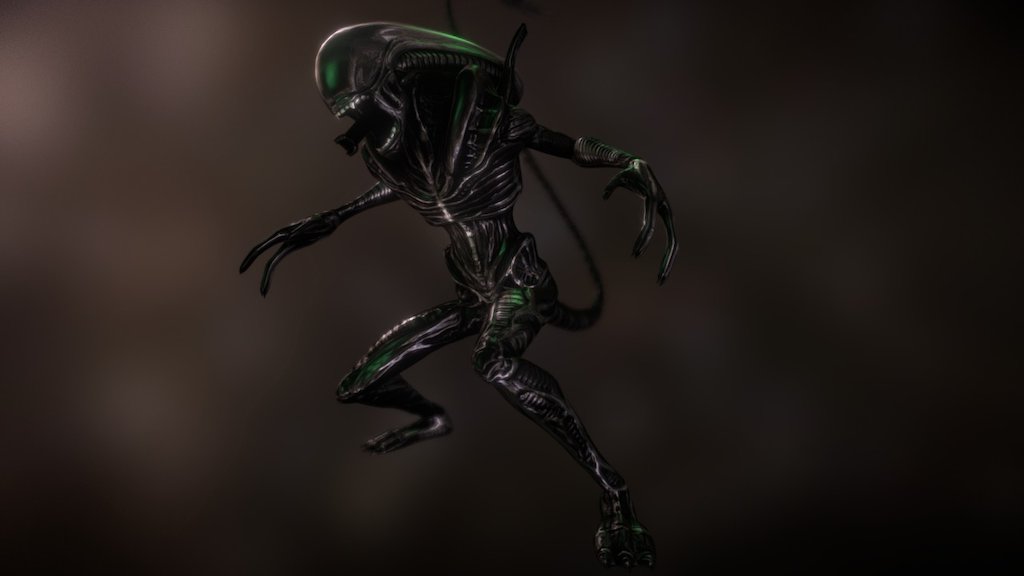 One of my all time favorite movies is ALIEN. With that said i have a little bit of an obsession with the xenomorphs, and this is the result 3d model
