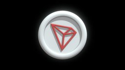 Tron or TRX Crypto Coin with cartoon style tron, coin, bitcoin, token, currency, crypto, illustration, exchange, futures, trx, metaverse, btc, cryptocurrency, blockchain, nft, cartoon, 3d, technology, web3