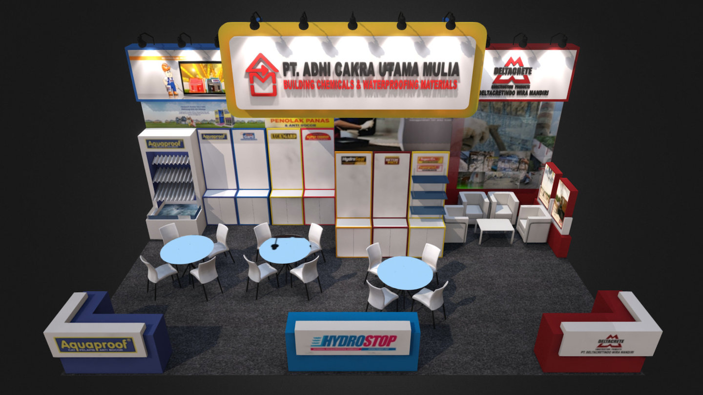 Published by 3ds Max - Exhibition-stand (acum) - 3D model by fasih.lisan 3d model