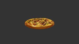 Sausage Meat Tomat Pizza ar, pizza