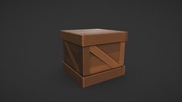 cartoon box box, cartoon, wood