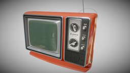Retro Zenith 1965 TV tv, retro, television, old, crt, zenith, 1965, asset, game