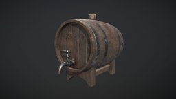 Old Wine Barrel barrel, wine, props, old, game-ready, game-asset, barrel-props, barrel-old, winebarrel, gameasset, gameready, barrel-game-asset-game-art