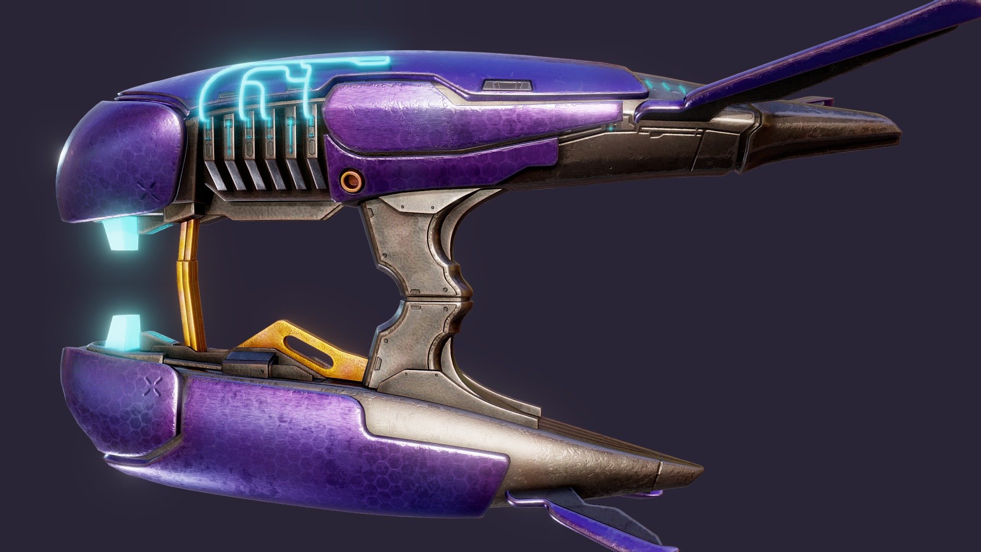 And here's the plasma rifle I made for the Elite. It was harder to make than I thought. The organic shapes in this gun were quite difficult to model for some reason. I guess I'm not very good at making organic 3D models, but that just means I need to do more of this stuff. I'm definitely not done making organic looking halo guns and characters!

Hope you like it man!!!1 - Halo Plasma Rifle - 3D model by Joe-Louis (@Dikkiedik) 3d model