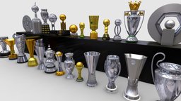 Football Trophy Pack 3D world, french, football, euro, pack, italy, league, asian, collection, best, oro, america, african, soccer, germany, award, europa, nations, trophy, futbol, ligue, copa, estadio, trofeo, champions, premier, trophies, emirates, libertadores, cup, gold, serie-a, ligue-1, copa-oro, english-league, sudamericana, super-cup, meisterschale, scudetto, "recopa", "super-copa"