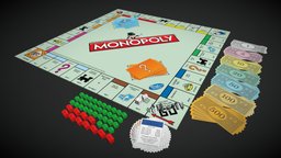 Monopoly Board Game toy, money, prop, board, child, monopoly, game