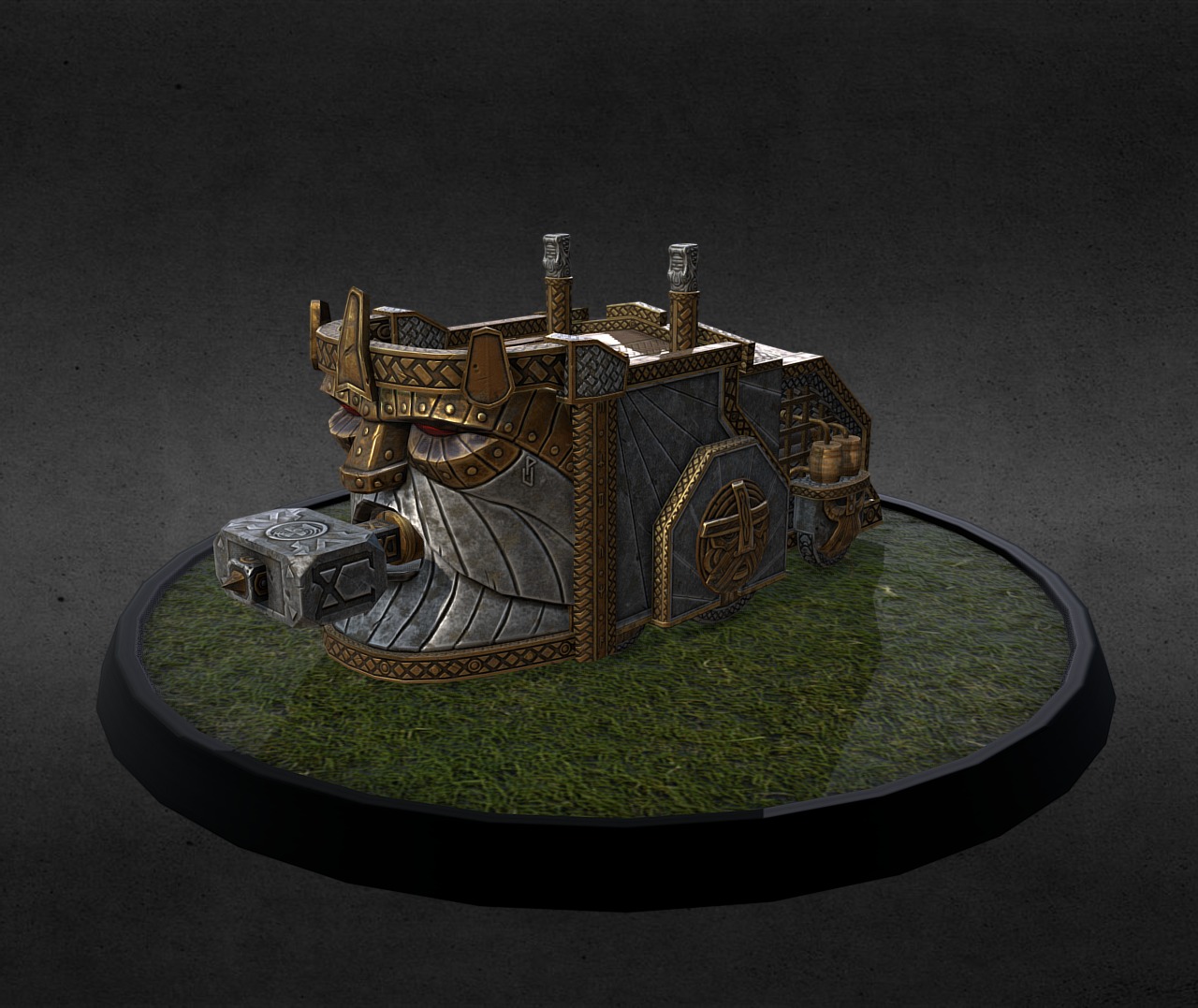 Dwarf Siege Ram I created for Creative Assembly’s Warhammer - Total War game , all assets where create by myself 3d model