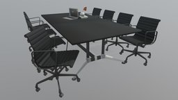 Blackjack Boardroom Table 2400 Chrome Frame office, table, boardroom, blackjack, jasonl