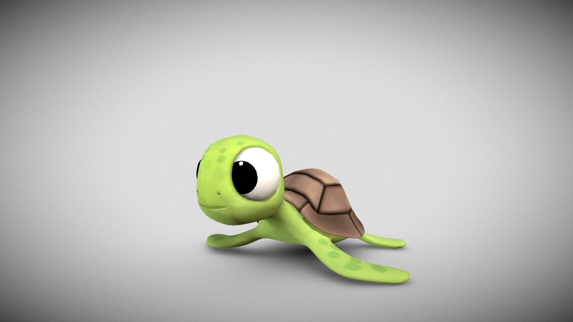 Low Poly handpainted turtle - Turtle - 3D model by Manish Gautam (@grvgtm664) 3d model