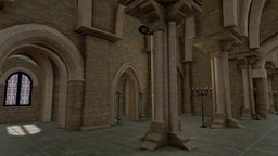 Modular Dungeon cathedral, castle, dungeon, medieval, walls, town, tudor, stone, building, modular, church