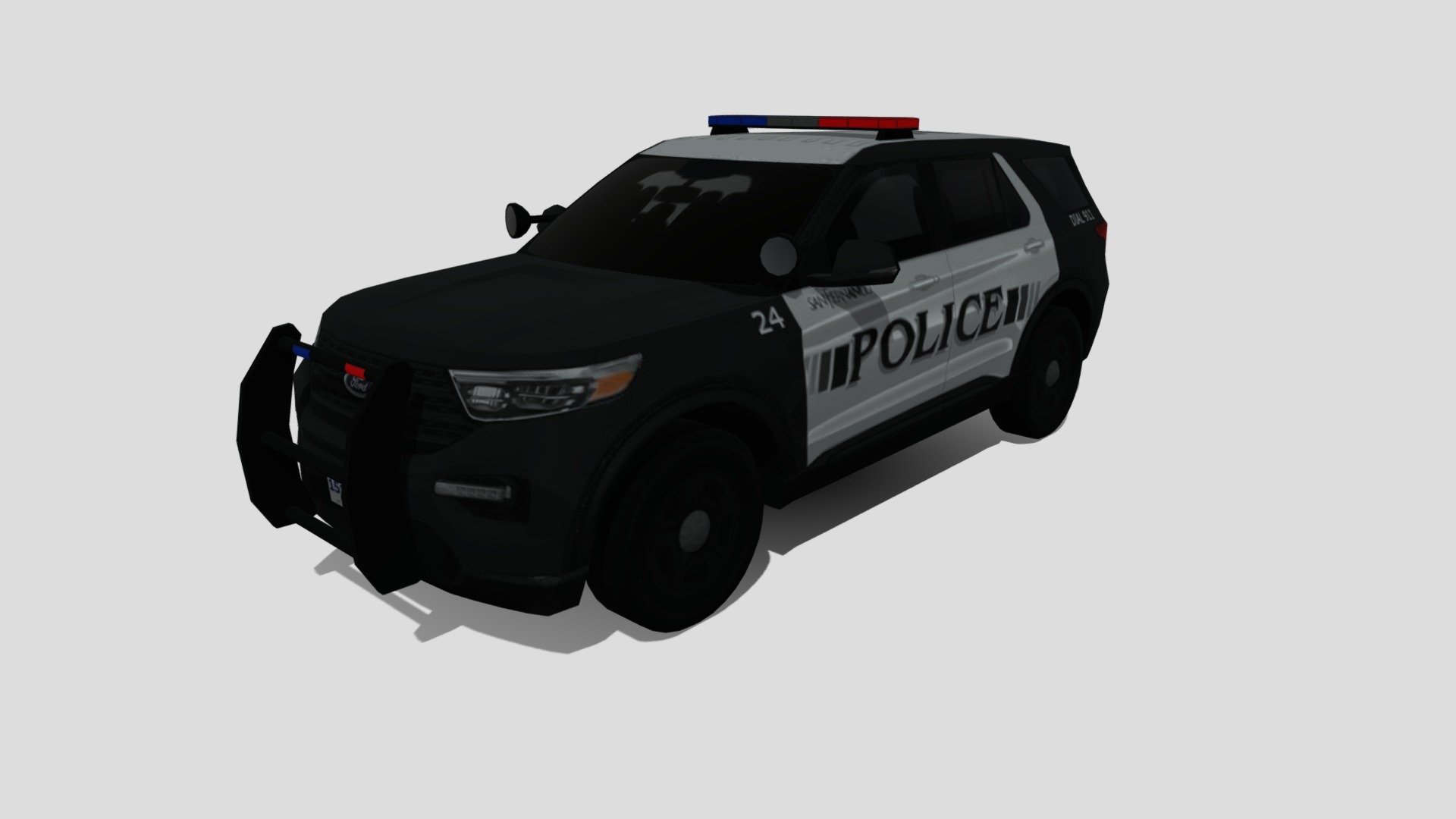 2022 Ford Explorer Police by VeesGuy

Tris: 4534
Texture: 1024x1024 - 2022 Ford Explorer Police - 3D model by VeesGuy 3d model