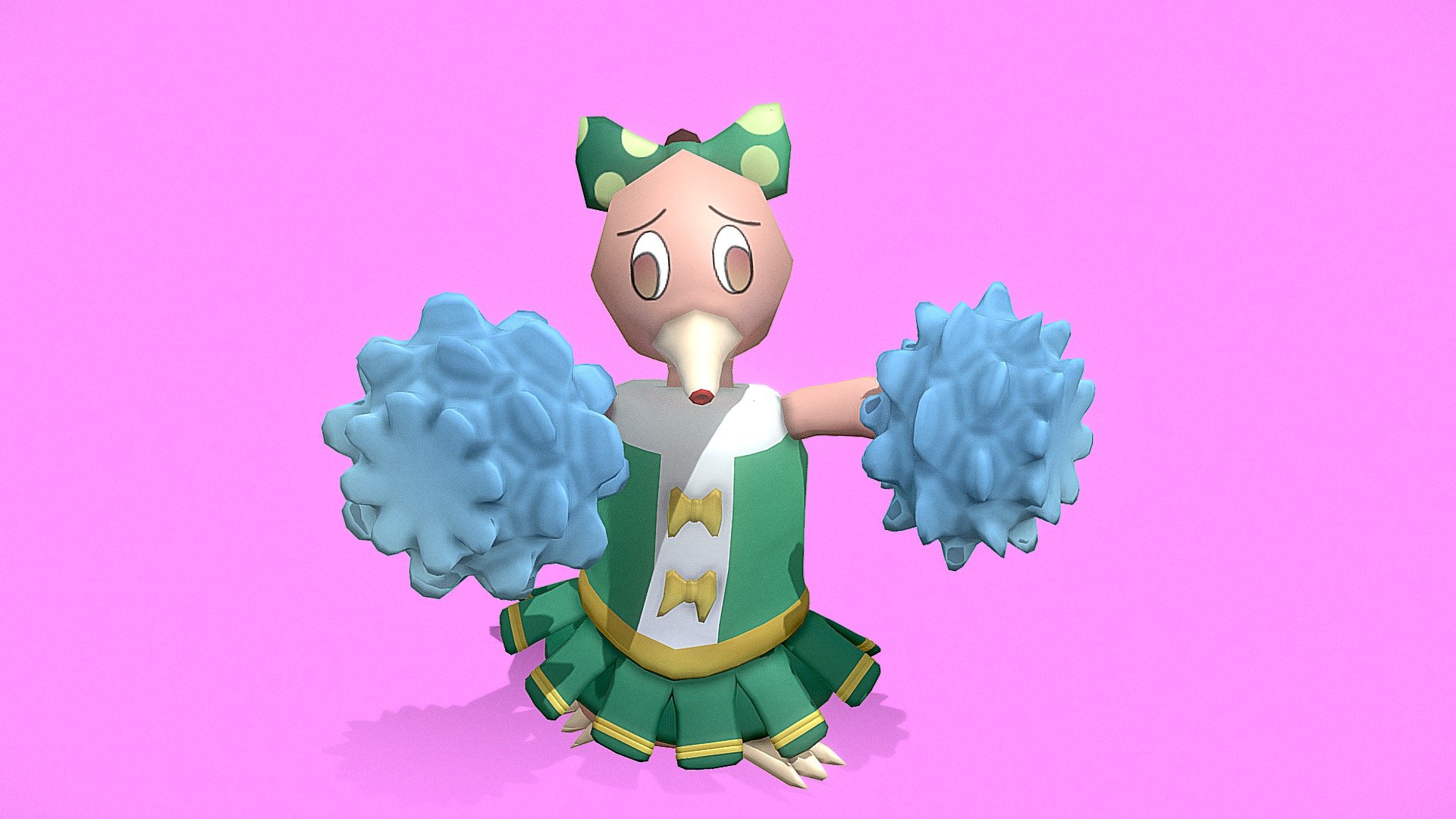 This was a custom model made for a Patron, if you want custom models like this join my Patreon Today! :https://www.patreon.com/user?u=14434838 - Performapal Cheermole (Yugioh) - Buy Royalty Free 3D model by Yanez Designs (@Yanez-Designs) 3d model