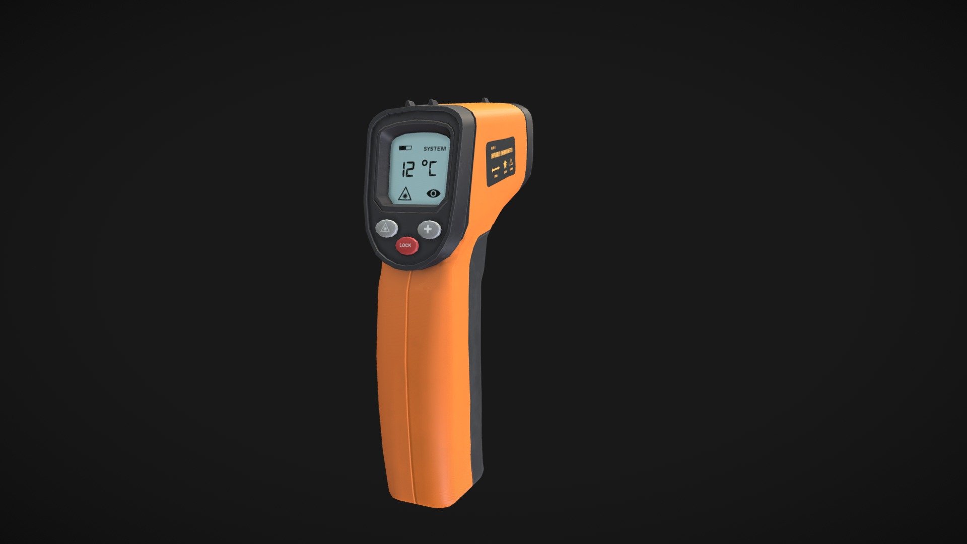 Made with substance &amp; Blender - Infrared Thermometer - 3D model by Karsten S. (@Iwack) 3d model