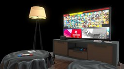 Nintendo Switch | Living Room Diorama nintendo, diorama, nintendoswitch, game, livingroom, smashbrosultimate