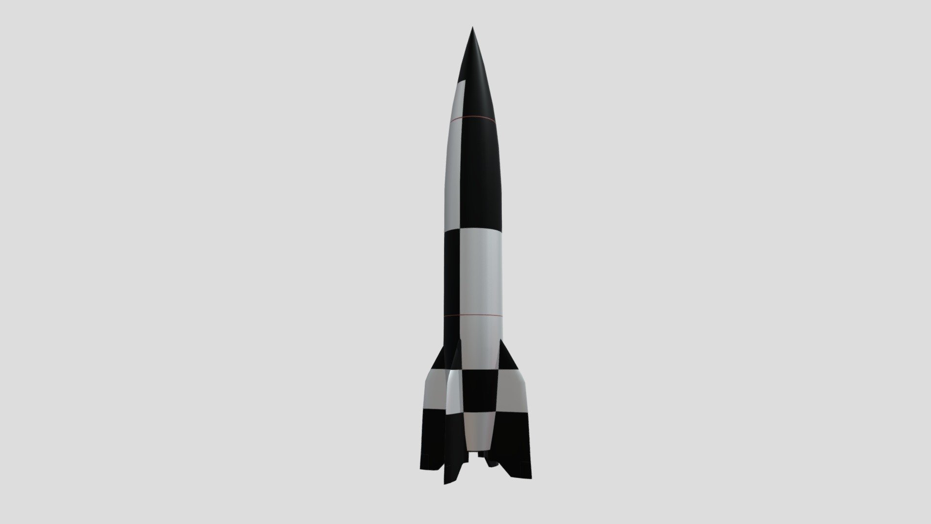 German V2 Rocket from II World War
It was the world's first long-range guided ballistic missile.

It`s main purpose was destruction of cities in Great Britain 3d model