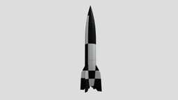 V2 Rocket v2, germany, nazi, rocket, worldwar2, vergeltungswaffe, weapon, blender