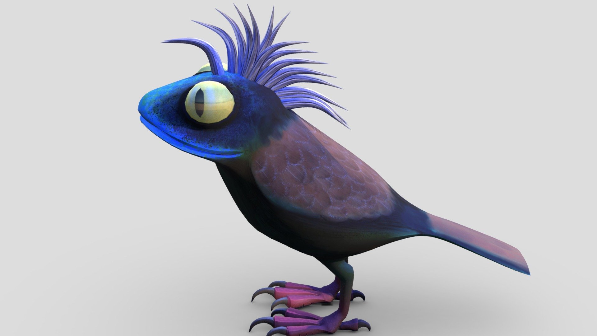 hybrid creature - Frog Bird Hybrid - Buy Royalty Free 3D model by NatalieV 3d model