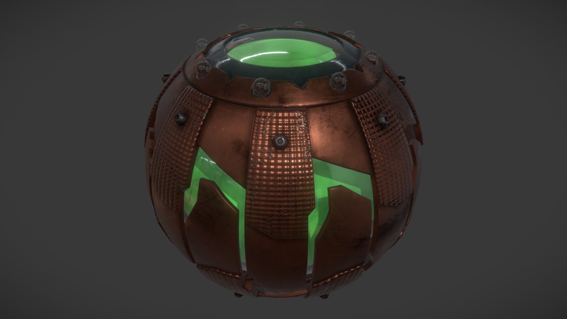 A 3D Model of The Green Goblin's Pumpkin Bombs - This is a replica from &ldquo;Spiderman 2 (2004) and Spiderman: No Way Home (2021)