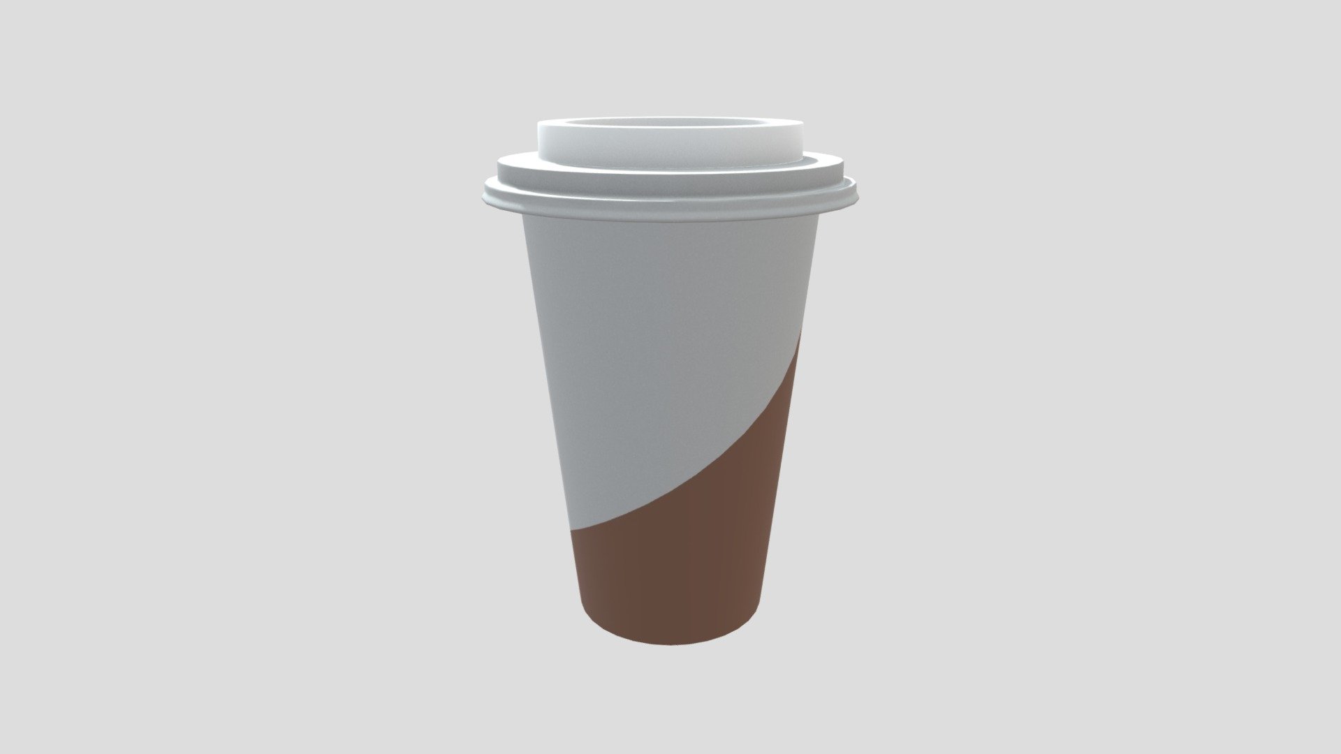 Highpoly Take away starbucks coffe cup style 3d model